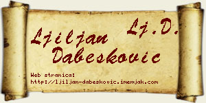 Ljiljan Dabesković vizit kartica